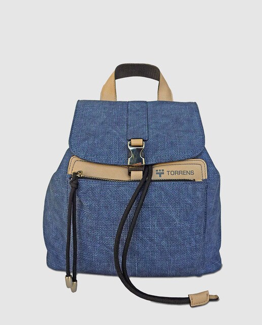Mochila de mujer Torrens en azul marino con correas Mochila de mujer Torrens en azul marino con correas