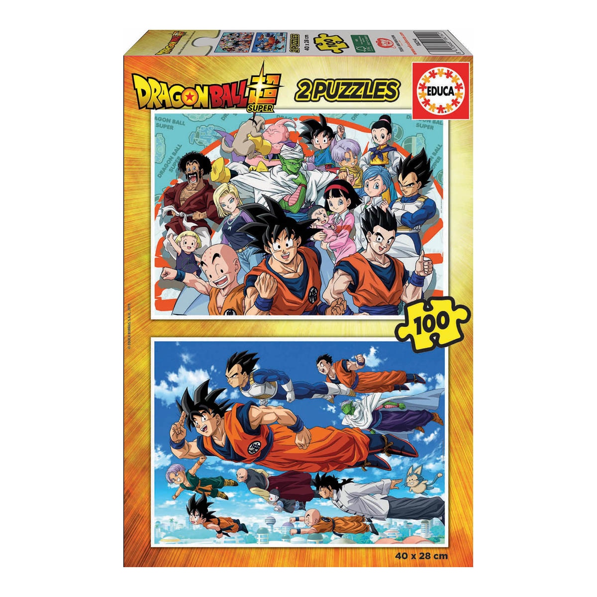 Puzzles 2x100 piezas Dragon Ball