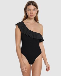 Bañador Leg Negro De Mujer En High Asimétrico QrdsCth