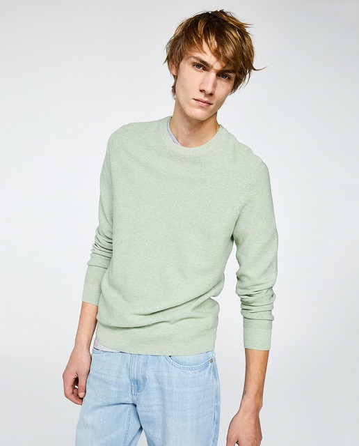 light green sweater mens