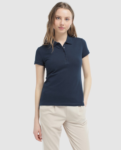 navy blue shirt womens