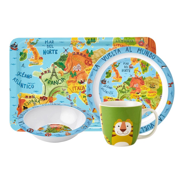 Vajilla infantil por piezas Mapa Mini Home - El Corte Inglés