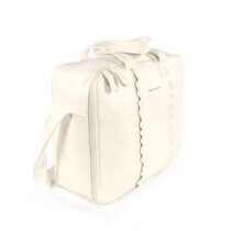 Volantes Maternidad Bolso Pasito Nido Con De Polipiel A Beige tsQrChdx