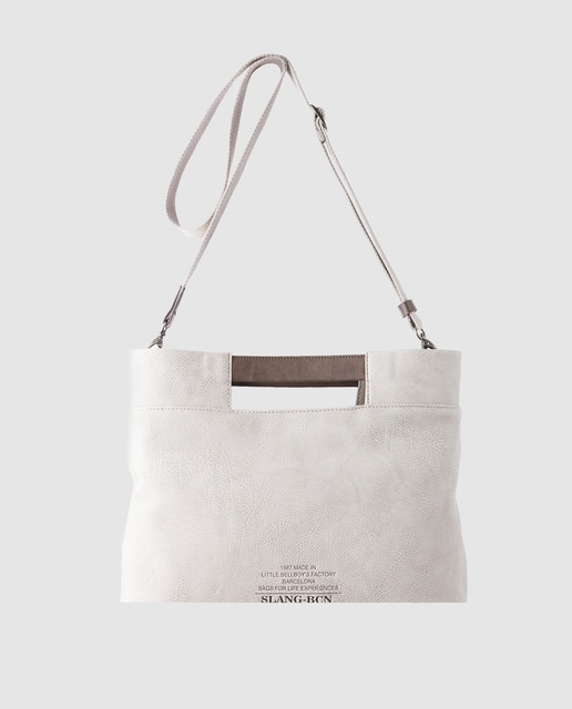 Bolso Bandolera De En Con Mano Slang Asa Crema 00rgqPw