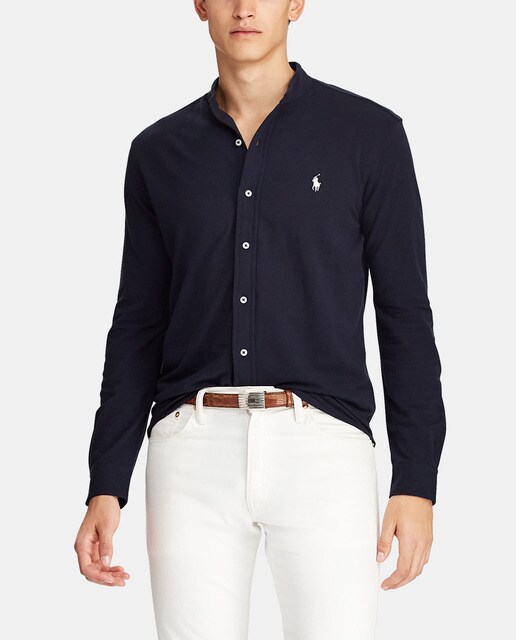 camisa pique hombre