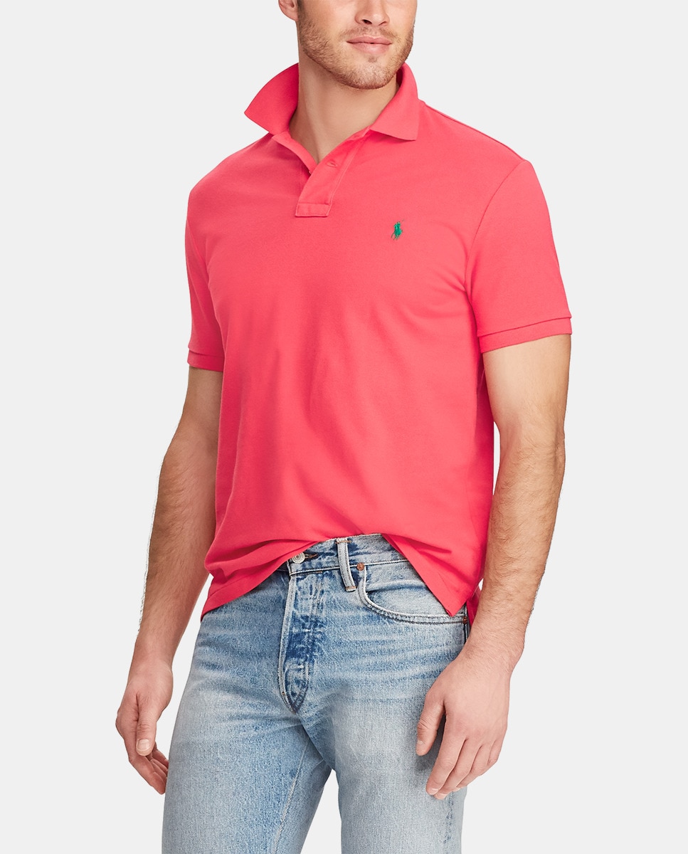 Polo piqué de hombre Polo Ralph Lauren regular rojo de manga corta