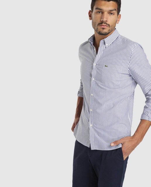 lacoste poplin shirt