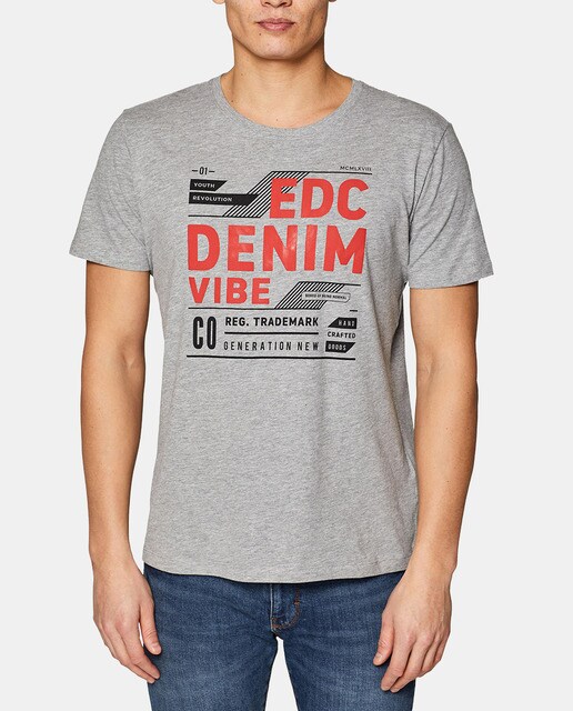 Esprit Men S Grey Short Sleeve T Shirt Esprit Fashion El Corte Inglés
