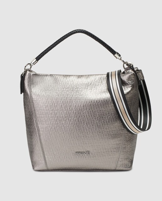 silver hobo bag