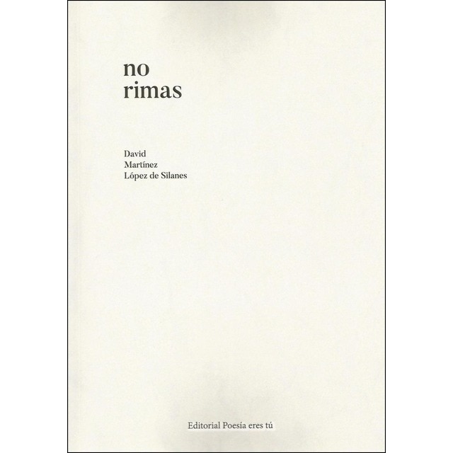 No rimas (Tapa blanda)