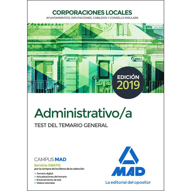 Administrativo de las corporaciones locales. Test del temario general.pdf