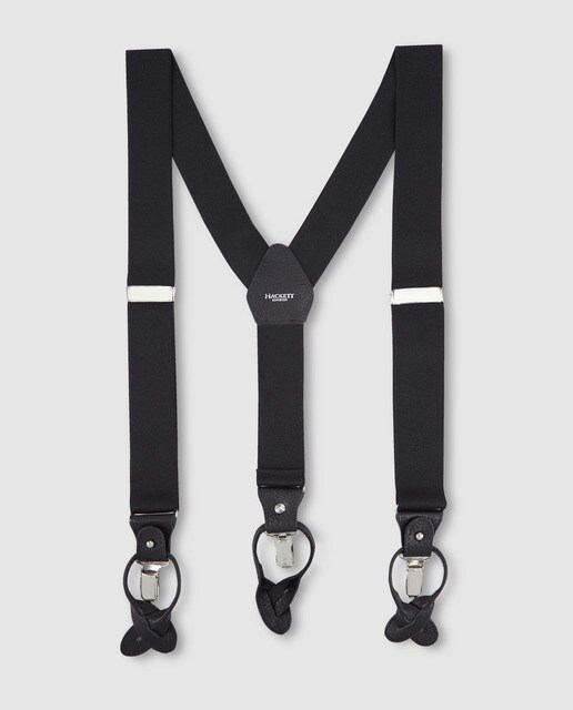 Suspensórios Hackett elásticos pretos