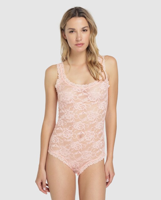 Body de renda Énfasis com alças