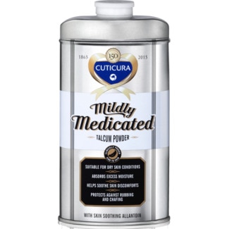 Cuticura Pó de Talco Ligeiramente Medicado embalagem 150 ml