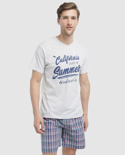 pijama corto de hombre