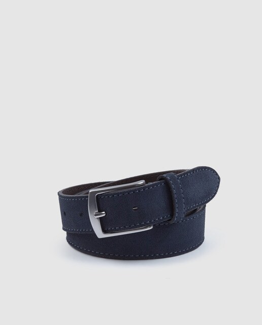 blue suede belt