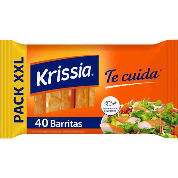 Surimi bars, glutenfree 40 bars case 666 g · KRISSIA · Supermercado El