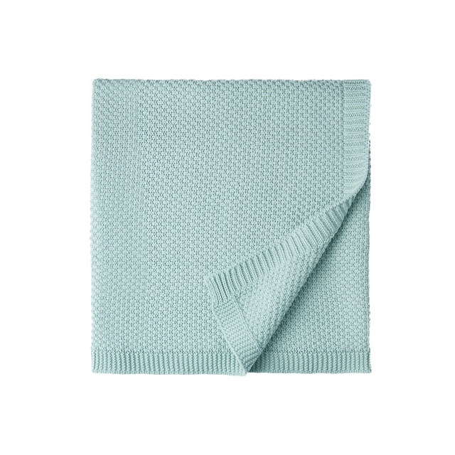 Manta para Minicuna (50 x 80 cm.) Cotton Juice Baby Home de punto verde claro