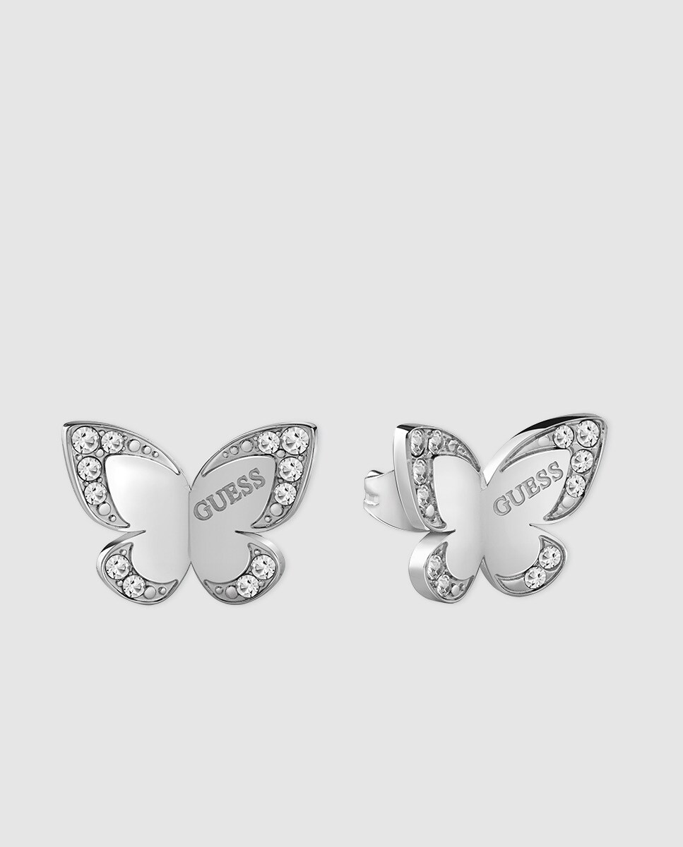 Pendientes Cristal De Guess Love Y Acero Butterfly 80wXnNPkO