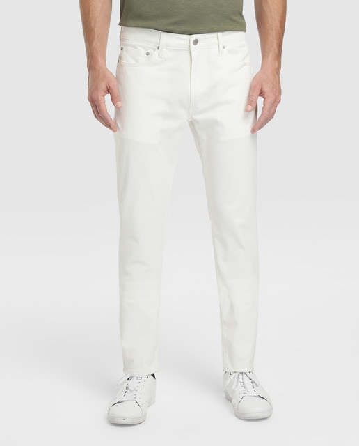 pantalones vans hombre blanco