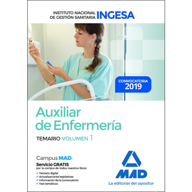 Auxiliar de enfermería del instituto nacional de gestión sanitaria (ingesa) (Tapa blanda)
