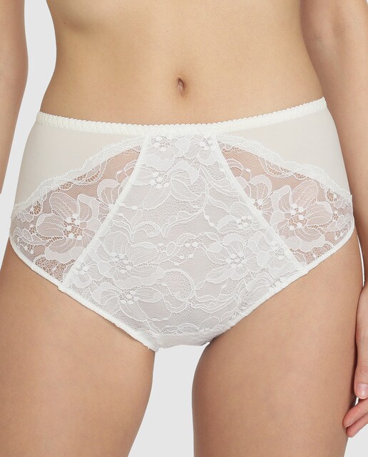 Cuecas altas Pergola Dentelle cru