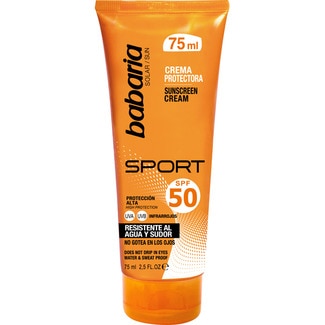 BABARIA Sport face sun cream SPF-50 water and sweat resistant tube 75 ml