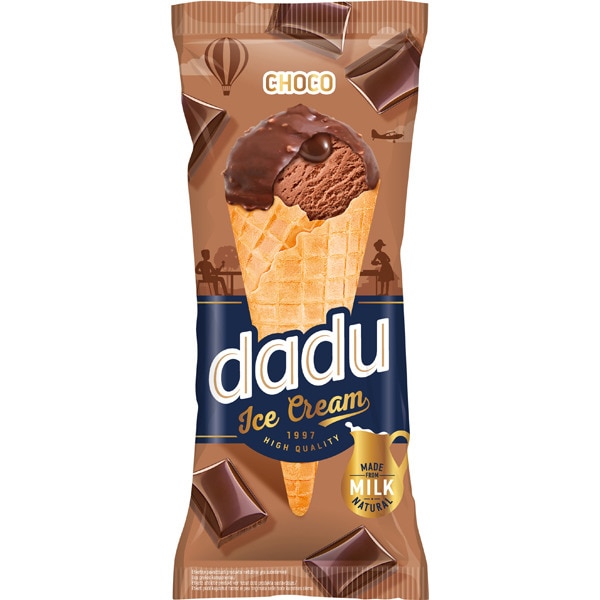 DADU helado sabor chocolate tarrina 120 ml