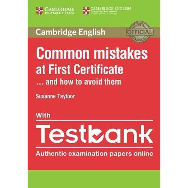 Common mistakes at first certificate. And how to avoid with paperback with testbank (Tapa blanda)