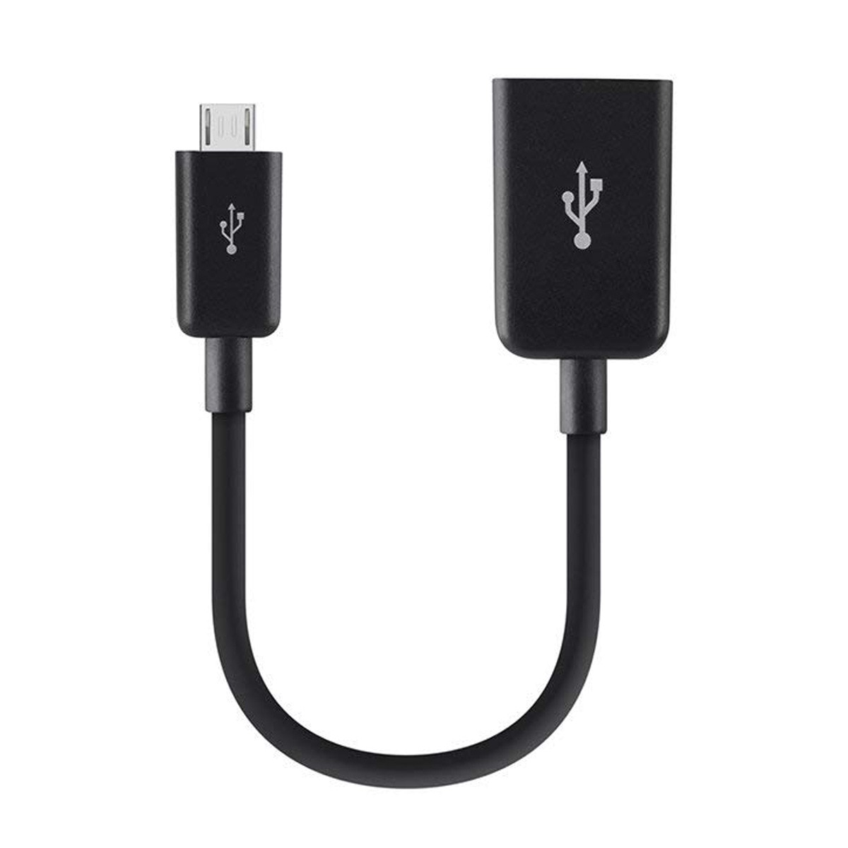 Belkin - Adaptador de USB Belkin On-the-Go a Micro-USB, 12 cm - negro.
