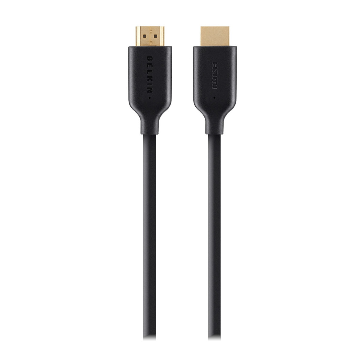 Belkin - Cable HDMI Belkin de alta velocidad con Ethernet y conector de oro de 2m negro.