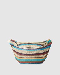 raffia bum bag