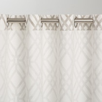 Atenas Home Textile Pareja De Cortina Con Canalillo Efecto Bordado De Salón Con Ollados, 140 X 265 Cm, Color Verde