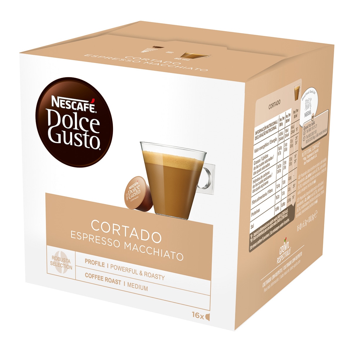 Nescafé Dolce Gusto - Estuche 16 Cápsulas Nescafe Dolce Gusto Café Cortado Espresso Macchiatto Selección De Arábica Y Robusta En Oferta Nescafe Dolce Gusto - Estuche 16 Cápsulas Nescafe Dolce Gusto Café Cortado Espresso Macchiatto Selección De Arábica Y Robusta.