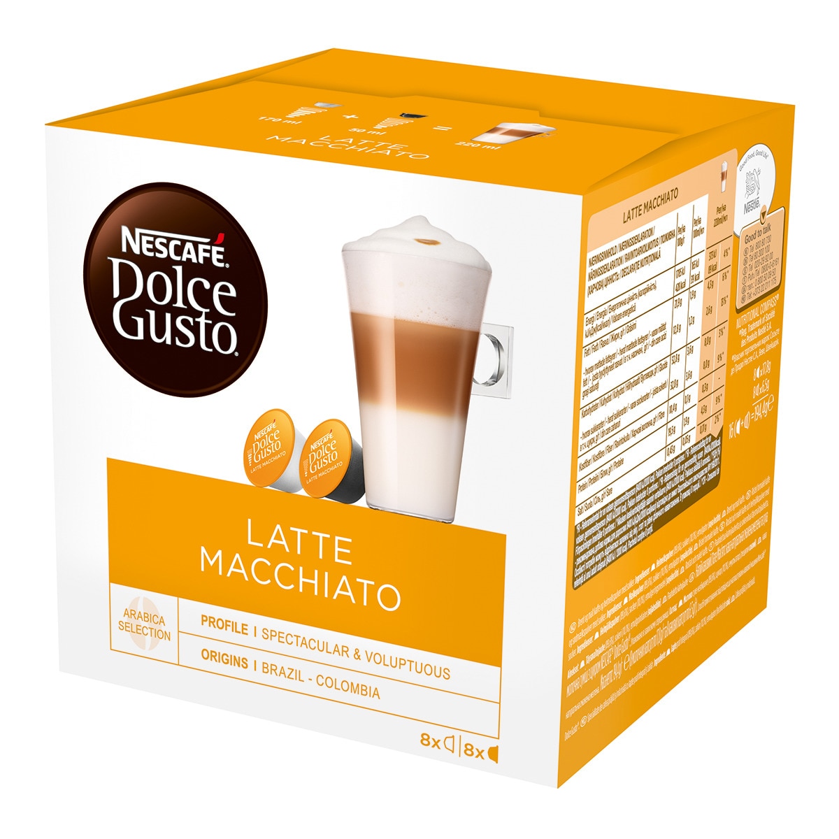 Nescafé Dolce Gusto - Estuche 8 Cápsulas De Café + 8 Cápsulas De Leche Nescafe Dolce Gusto Café Latte Macchiato En Oferta Nescafe Dolce Gusto - Estuche 8 Cápsulas De Café + 8 Cápsulas De Leche Nescafe Dolce Gusto Café Latte Macchiato.