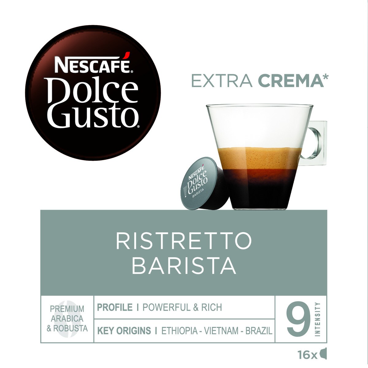 Estuche 16 cápsulas DOLCE GUSTO café espresso Barista