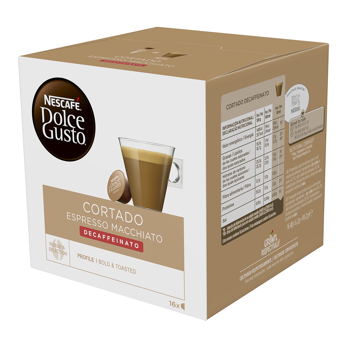 Nescafé Dolce Gusto - Estuche 16 Cápsulas Nescafe Dolce Gusto Café Cortado Espresso Macchiato Decaffeinato Selección Robusta En Oferta Nescafe Dolce Gusto - Estuche 16 Cápsulas Nescafe Dolce Gusto Café Cortado Espresso Macchiato Decaffeinato Selección Robusta.