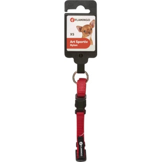 Karlie Flamingo Coleira Nylon Art Sportiv Plus para Cão Vermelha 20-35 cm embalagem 1 unidade