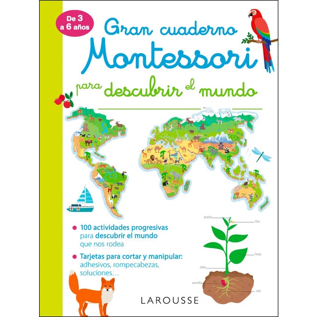 Gran cuaderno Montessori para descubrir el mundo  (Tapa blanda)