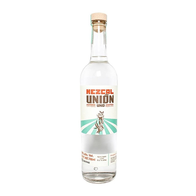 Mezcal joven 100% agave Unión Uno
