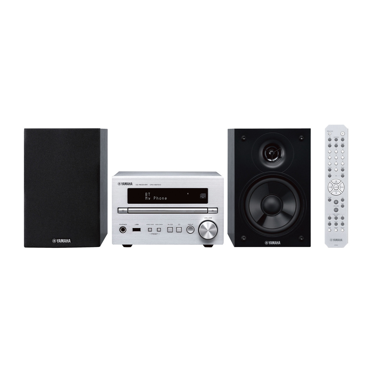 Yamaha - Microcadena Yamaha MCR-B270D Plata-Negro con CD, Bluetooth y USB.