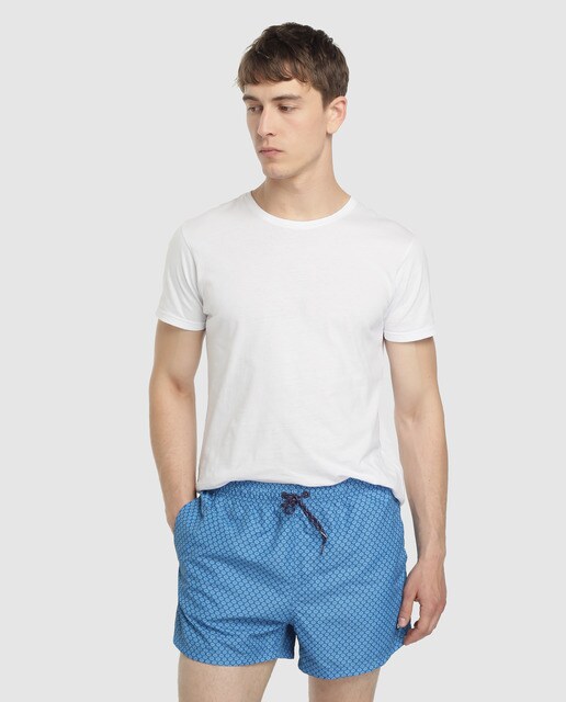 Estampado Azul Bermuda De Hombre Bañador Nudos c3jALRq54