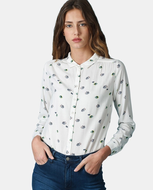 fish print shirt womens