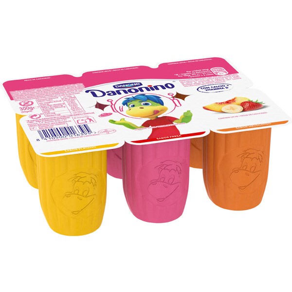 6pack of glutenfree petite flavoured yogurt with 2 strawberry + 2