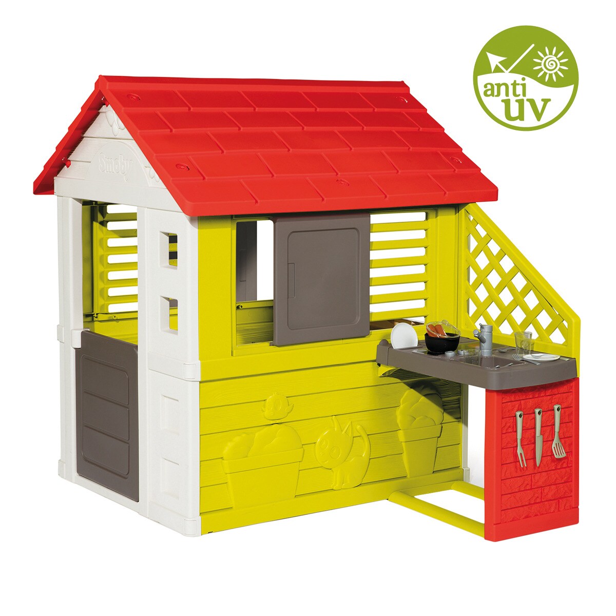 Smoby - Casa Para Niños Smoby Casa Nature Con Cocina.