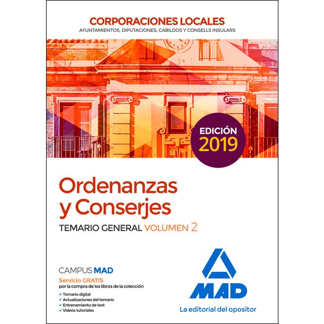 Ordenanzas y conserjes de corporaciones locales. Temario general volumen 2.pdf