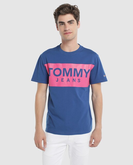 tommy jeans t shirt navy blue