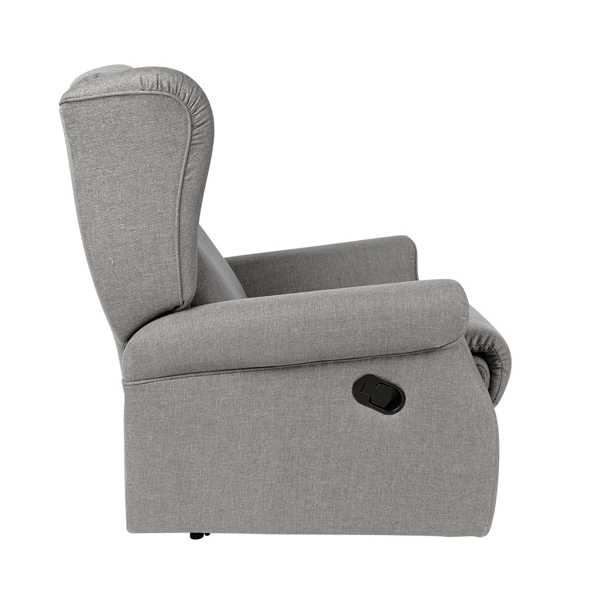 Cadeirão de Orelhas Estofado com Relax Manual Meira Cinzento-4