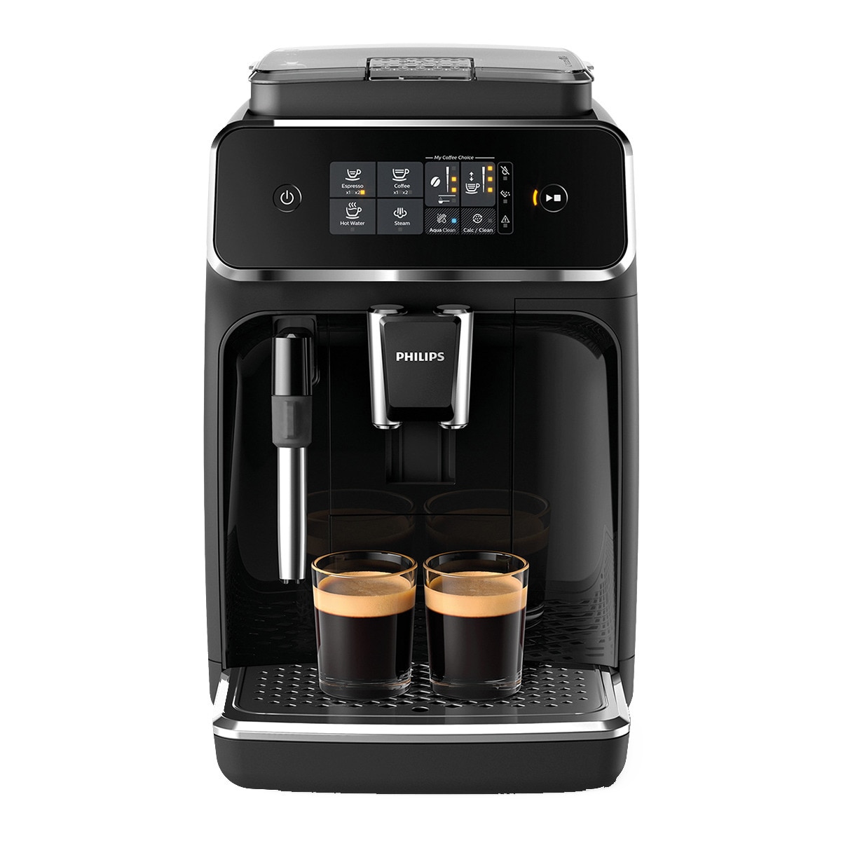 Philips - Cafetera Espresso Superautomática Serie 2200 Con Espumador De Leche, 2 Tipos De Café Negro En Oferta Philips - Cafetera Espresso Superautomática Philips Serie 2200 Con Espumador De Leche, 2 Tipos De Café.