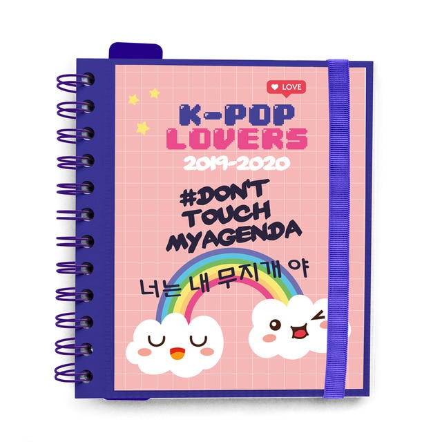 Agenda Escolar 2019/2020 Día Página M K Pop Grupo Erik Rosa Multilingüe